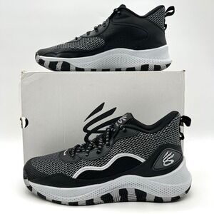 Under Armour Curry 3Z24 Basketbal Shoes Mens 11.5 Black Grey Athletic Sneakers